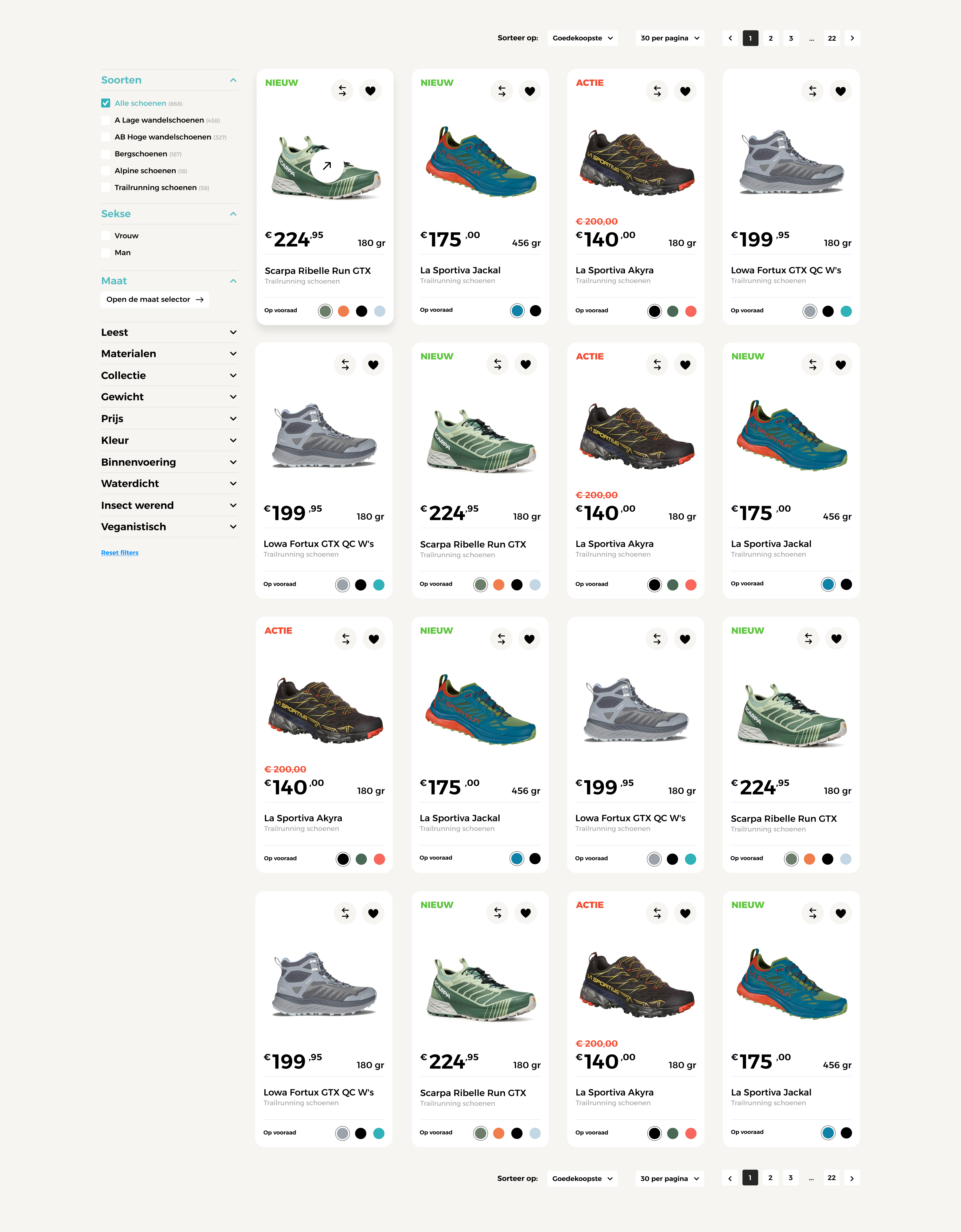 Product Listing Overview – Default Desktop Preview