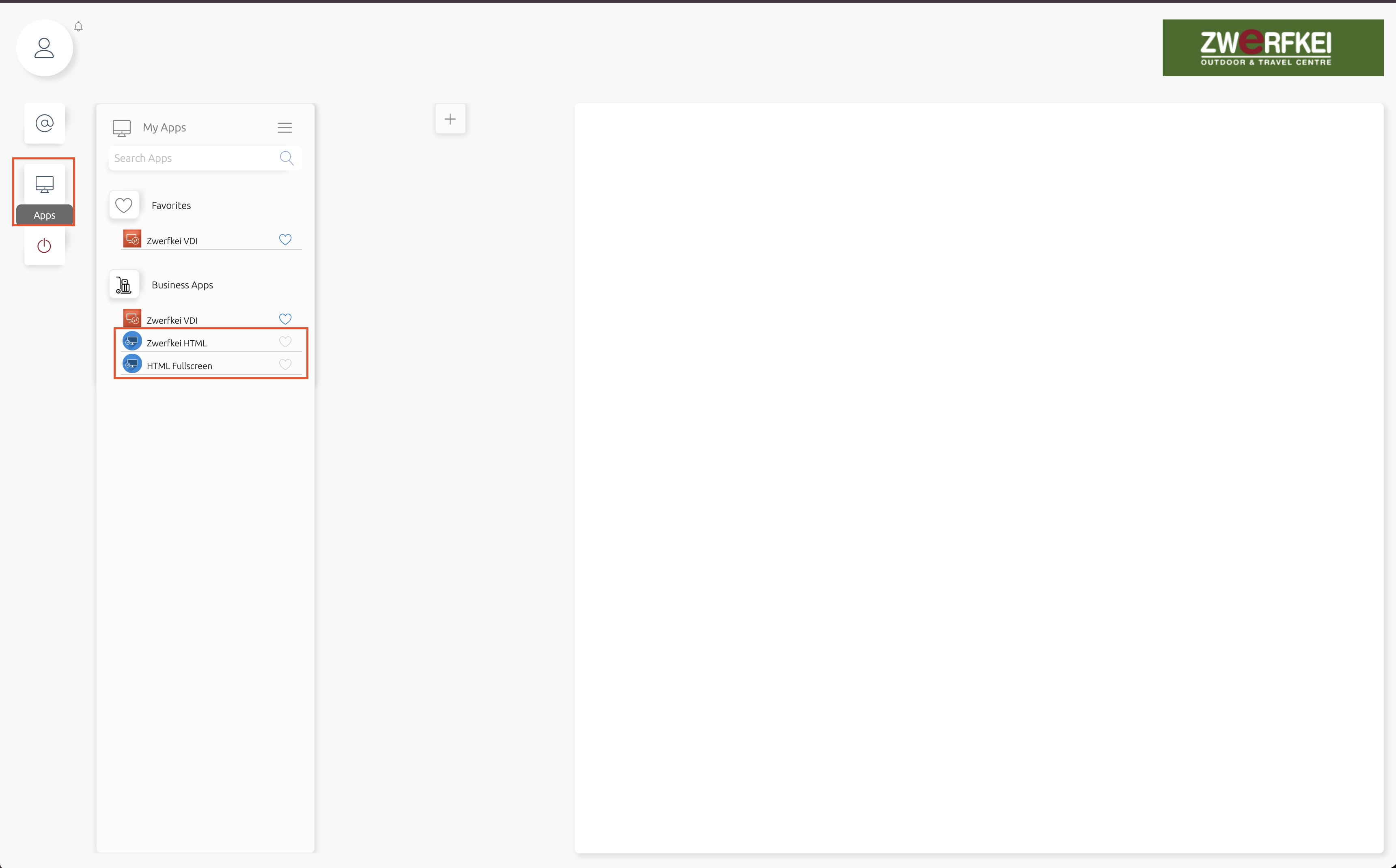 Open remote desktop