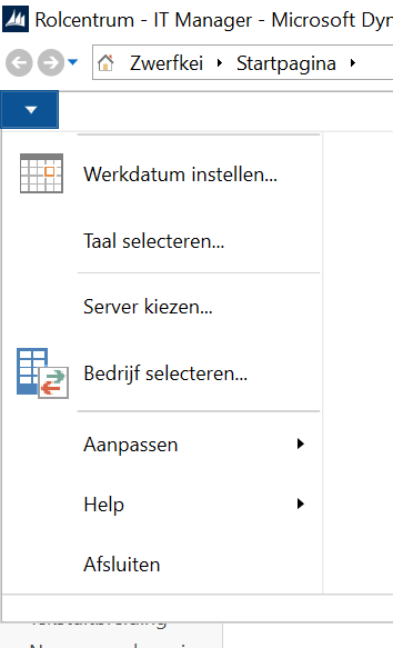 Start Navision Zwerfkei